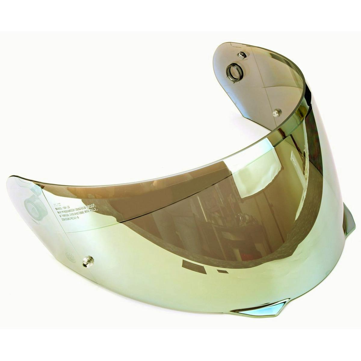 fits Harley Davidson H35 Pinlock Shield Gold Mirror
