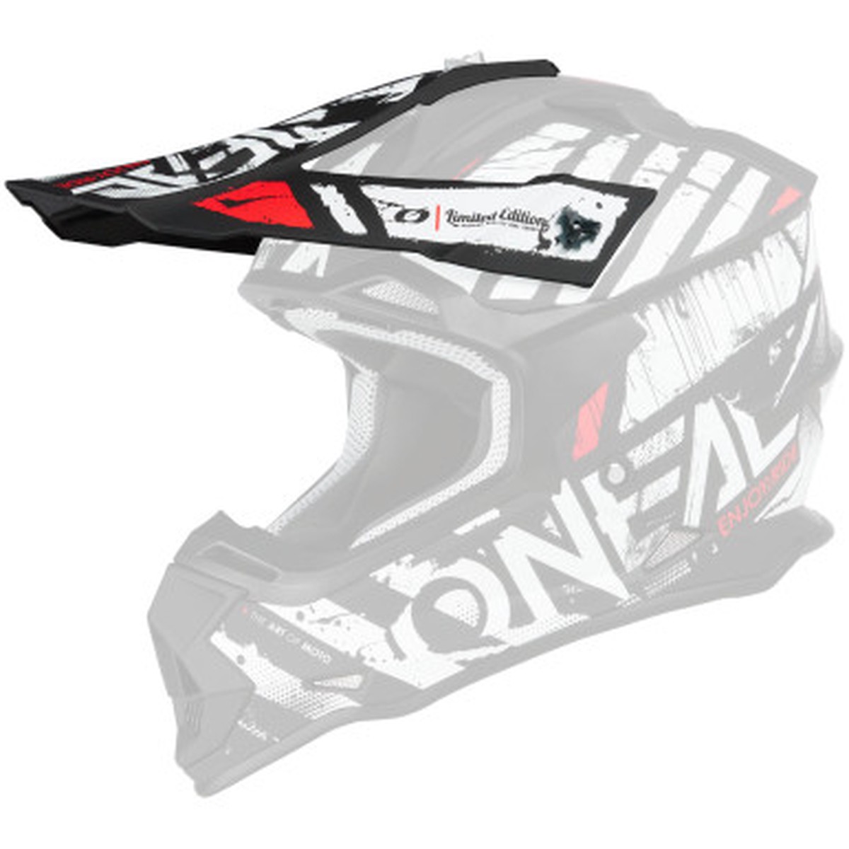 O'NEAL Replacement Visor 2 SRS Glitch - Black/White