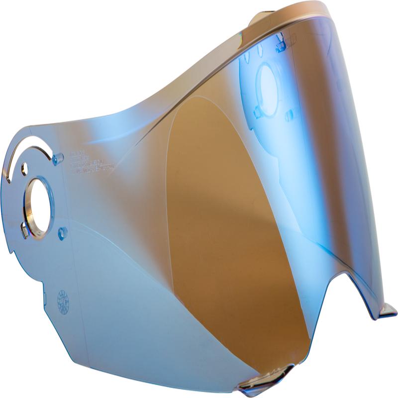Fly Racing Odyssey Adventure Modular Helmet Shield Blue Mirror