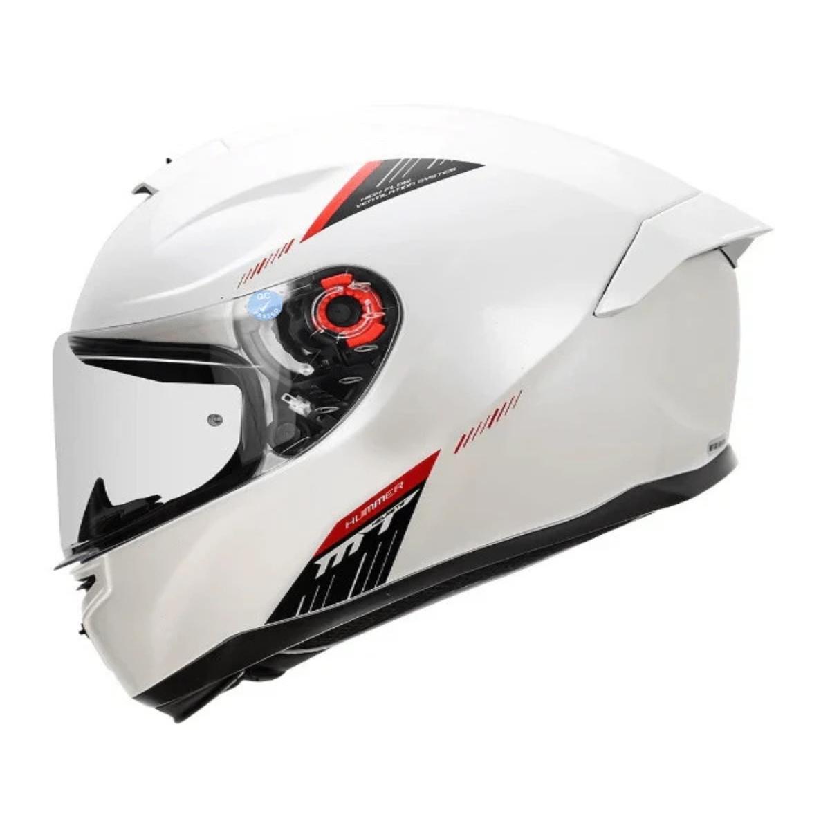 MT Hummer B Solid A0 Helmet - Gloss White