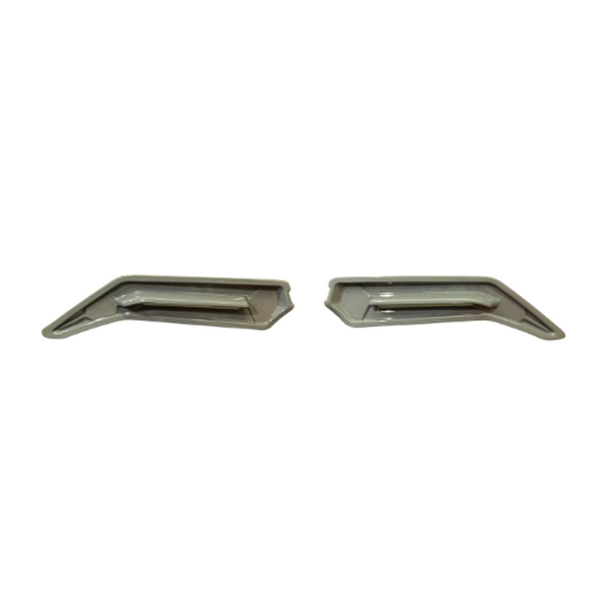 MT Hummer Helmet Small Spoilers - Pair - Gloss Grey