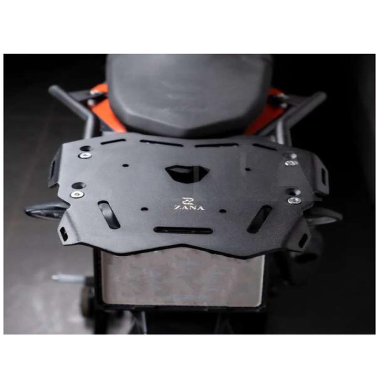 Zana Top Rack With Plate Type-2 Texture Matt Black Ktm Adv 250 390 390 X - ZI-8007