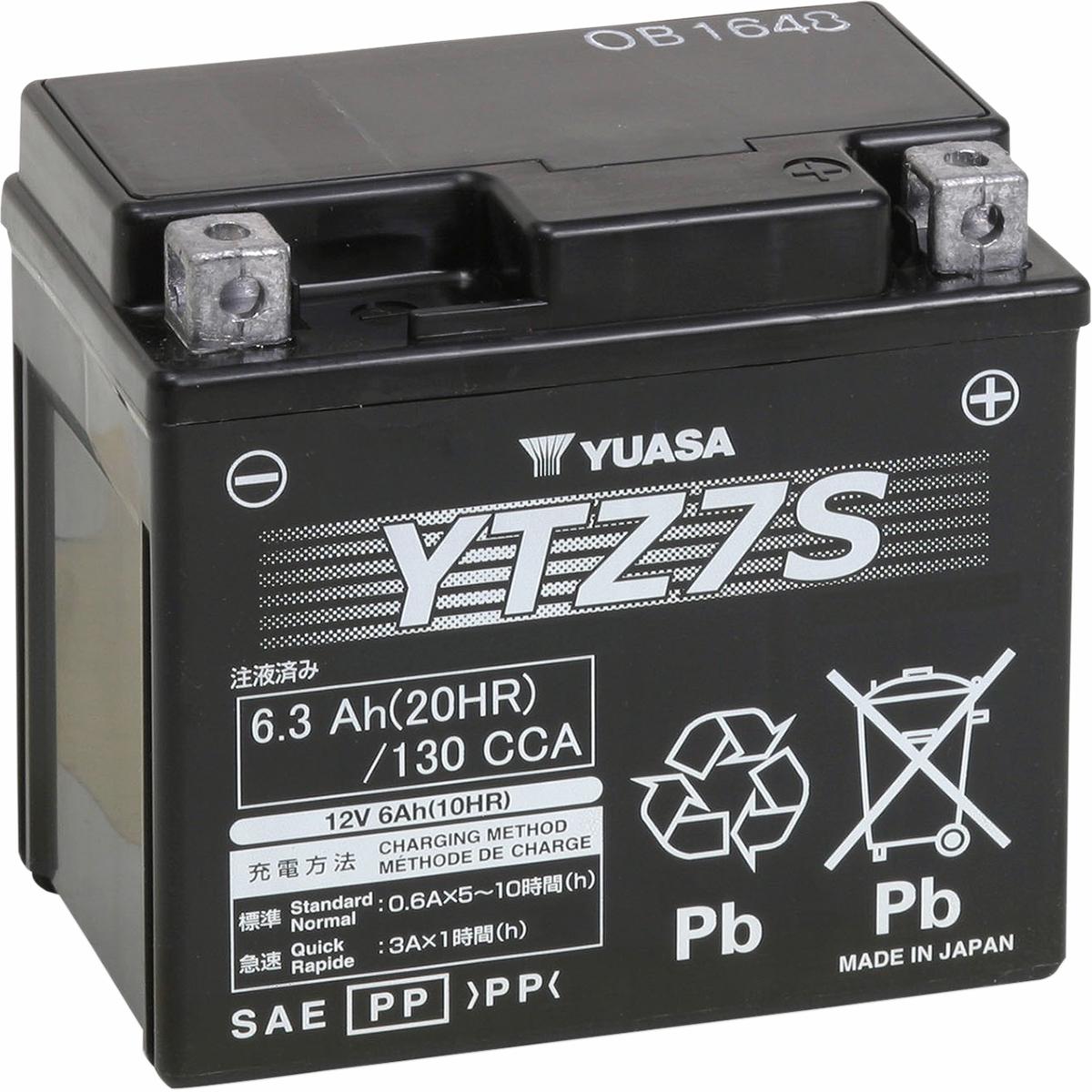 Yuasa YTZ7S Factory Activated AGM High Performance Battery