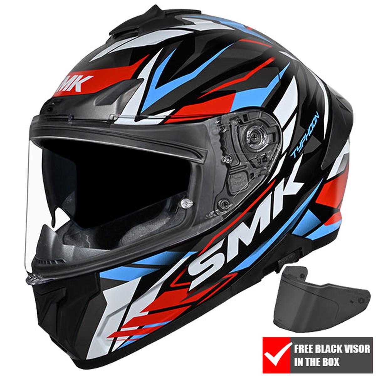 SMK Typhoon Rival GL213 - Black Red Blue
