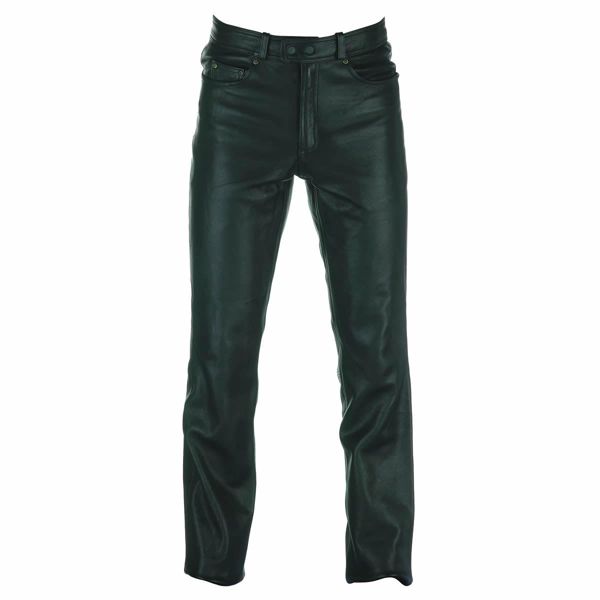 Spada Leather Trousers Western Black UK28