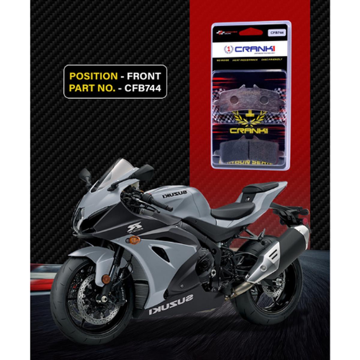 Crank1 Carbon Brake Pads for Suzuki GSX-R 1000 (2013-2016)