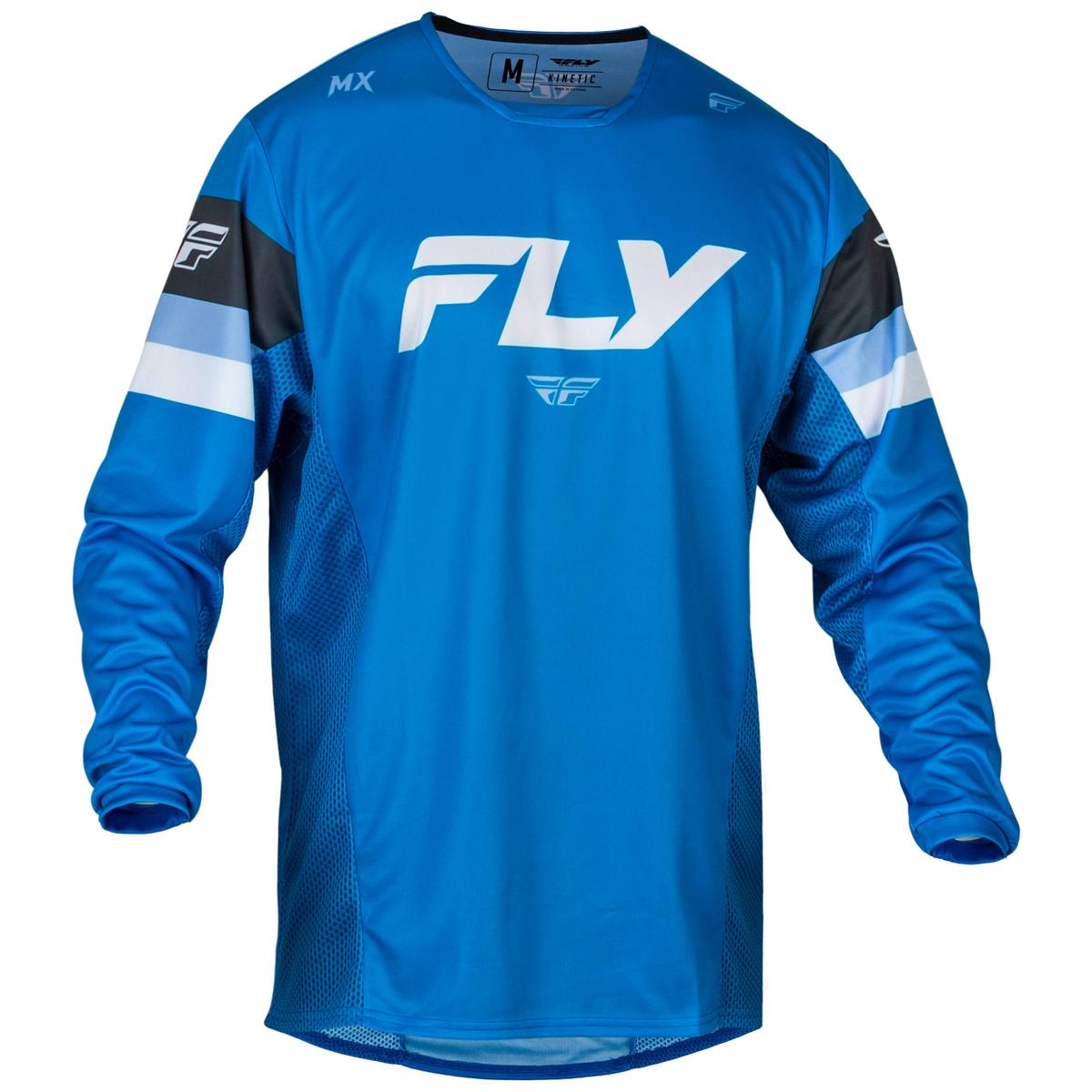 Fly Kinetic 2024 Prix Jersey - Bright Blue Charcoal White