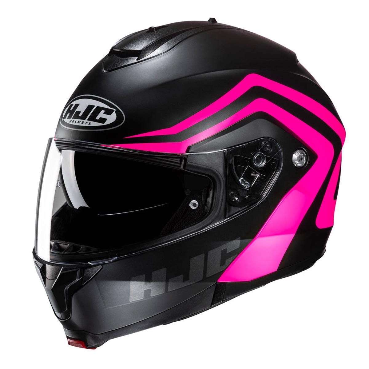 HJC C91N Nepos Flip Front Helmet - Pink Black