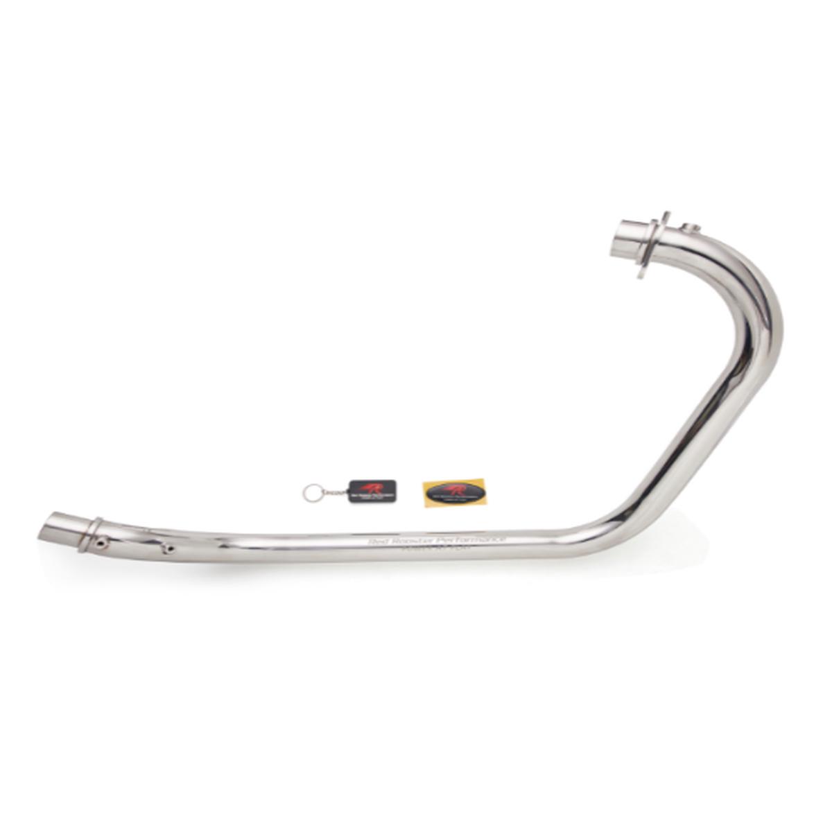 Red Rooster Performance Vertex Header Pipe for Himalayan 411 Scram 411 Scram 440 - Silver Polish