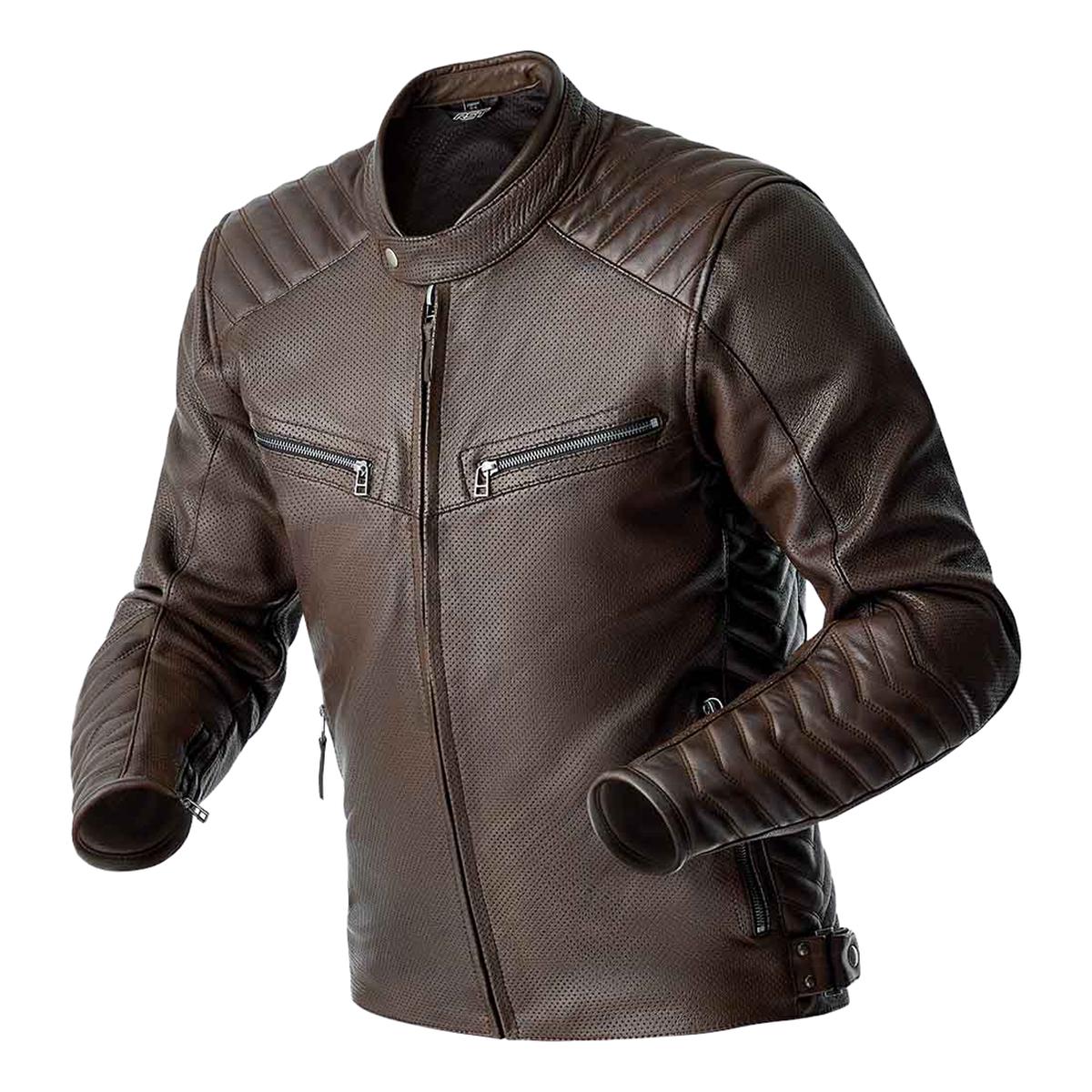 RST Roadster Air D3O Leather Jacket - Brown