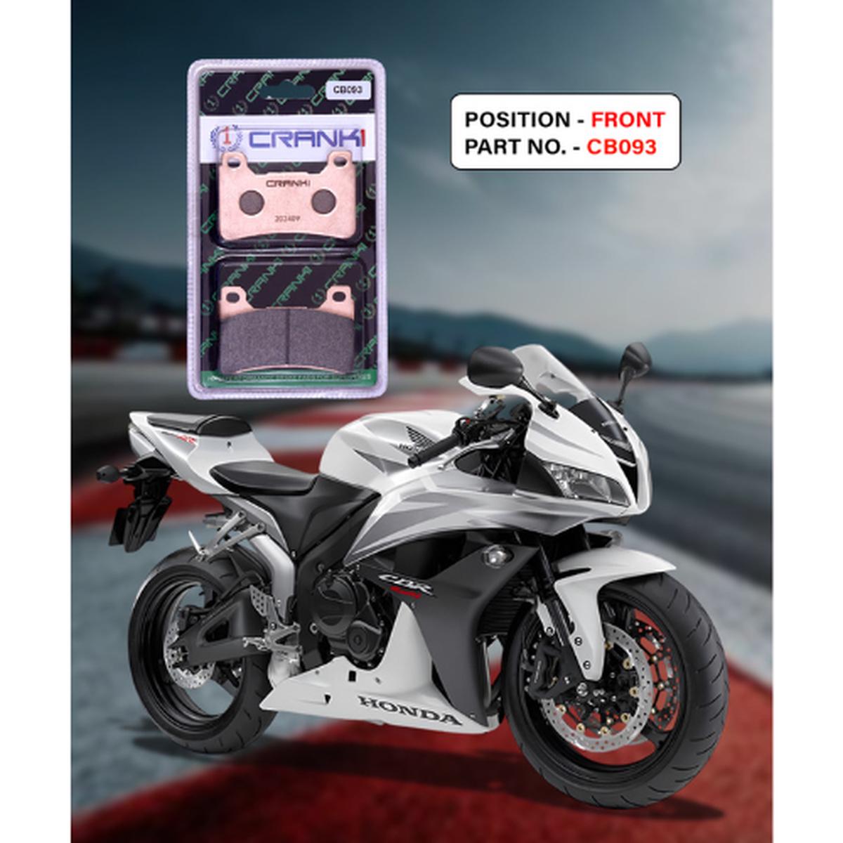 Crank1 Fully Sintered H2 Series Brake Pads for Honda CBR600RR
