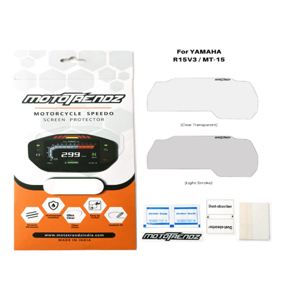 Mototrendz Speedo Protection Film for Yamaha R15 V3 MT 15