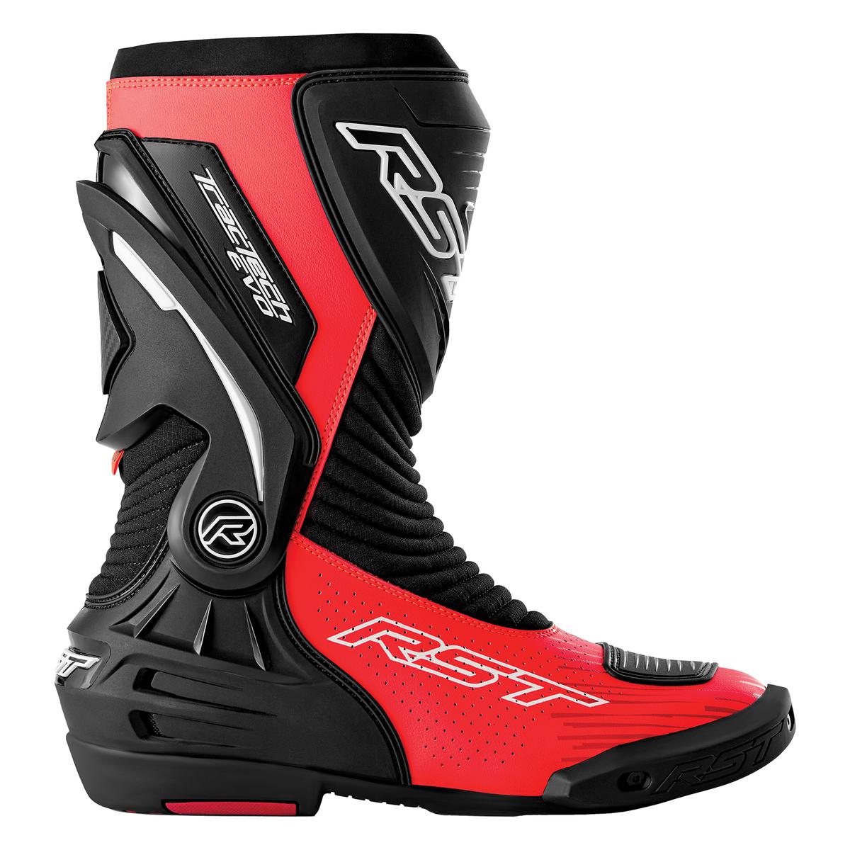 RST Tractech Evo D3O Boots - Black Flo Red