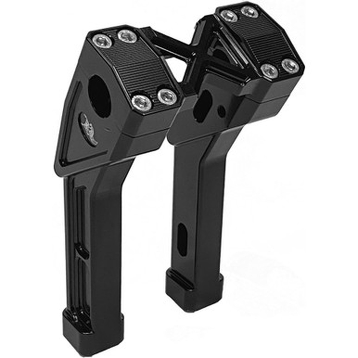 KENS FACTORY NL 1" X-RISER 8" PULLBACK BLACK KFR-01