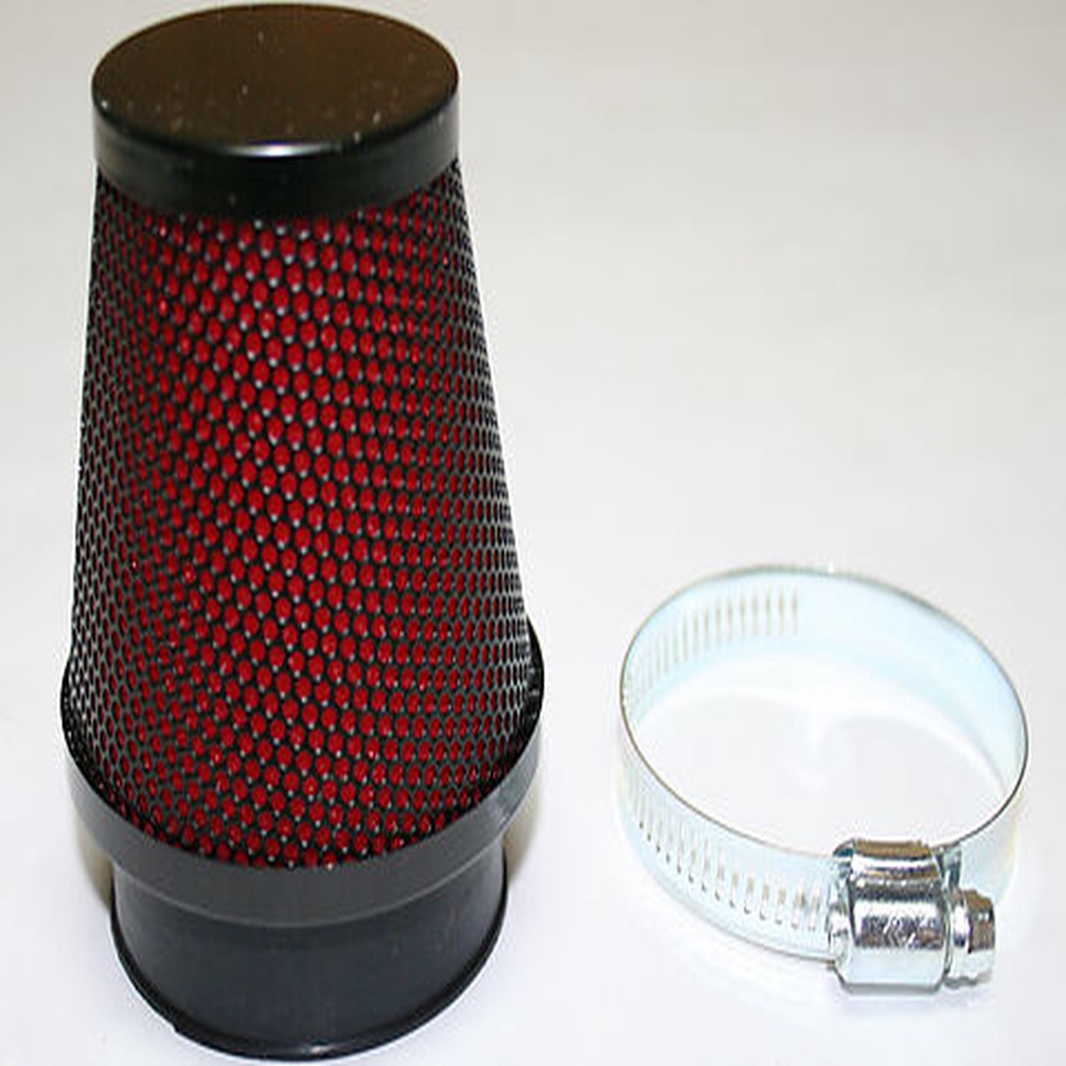 80-82 CB750C / 80-82 CB750F / 79-82 CB750K 54mm - Round Pod Air Filter ~ Black / Red