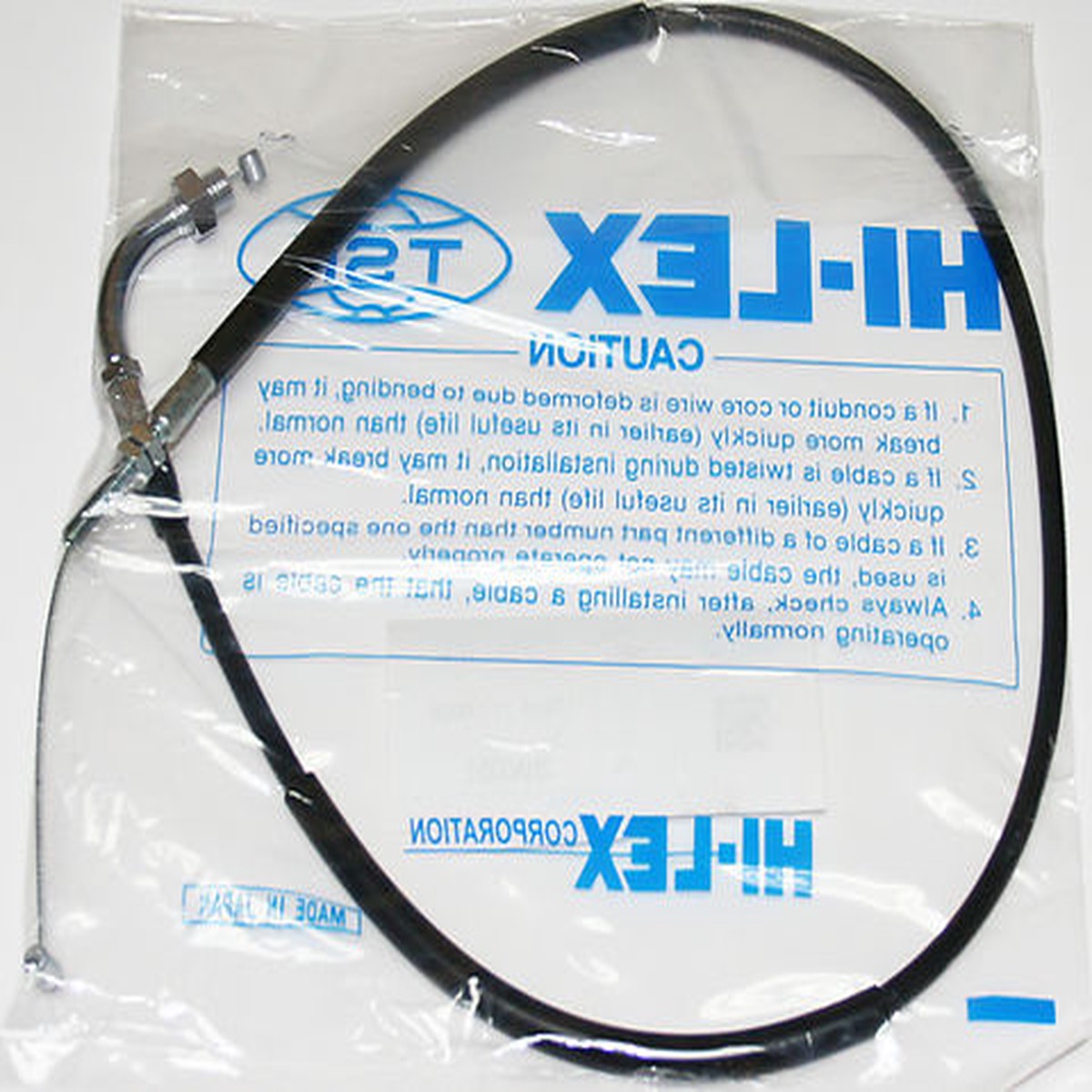 75-76 CB400F Throttle Cable - Pull ~ Honda OEM 17910-377-000
