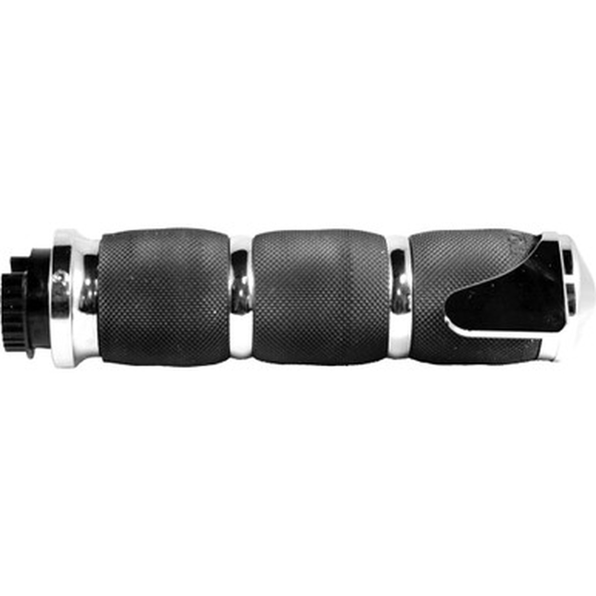 AVON AIR CUSHIONED GRIPS HEATED W/THROTTLE BOSS CHROME MT-AIR-90-C-B-H