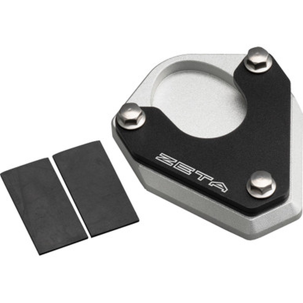 ZETA SIDE STAND EXTENDER BLACK/SILVER KAW ZE56-6230