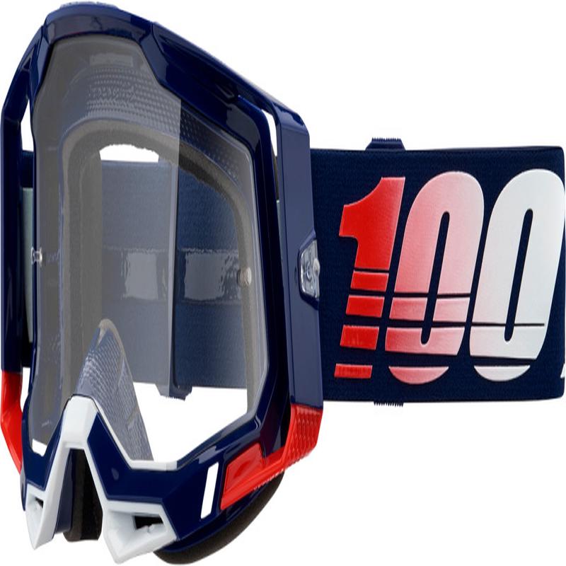 100% Racecraft 2 Republic Goggles with Clear Lens